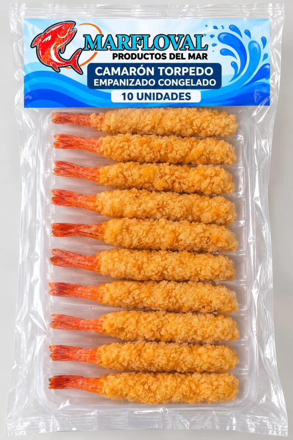 Camarón Torpedo Bandeja 10 und