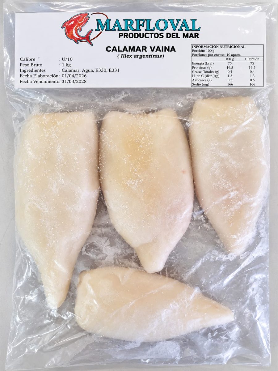 Calamar Vaina (Tubo) 1 kg