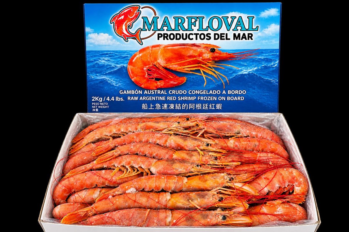 Langostino Argentino Crudo L1 Caja 2 kg
