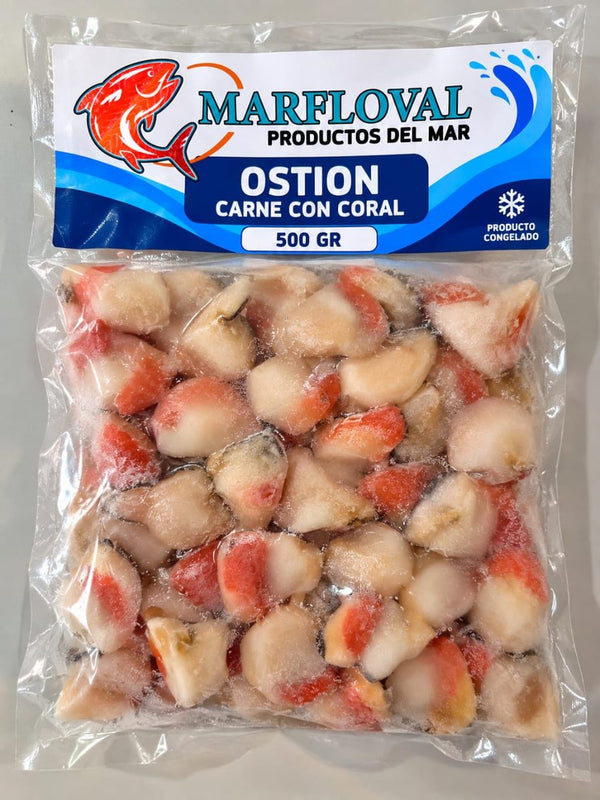 Carne de Ostión con Coral 500 g