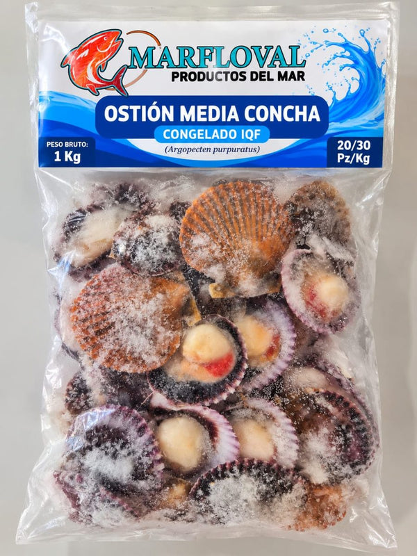 Ostión Media Concha 1 kg
